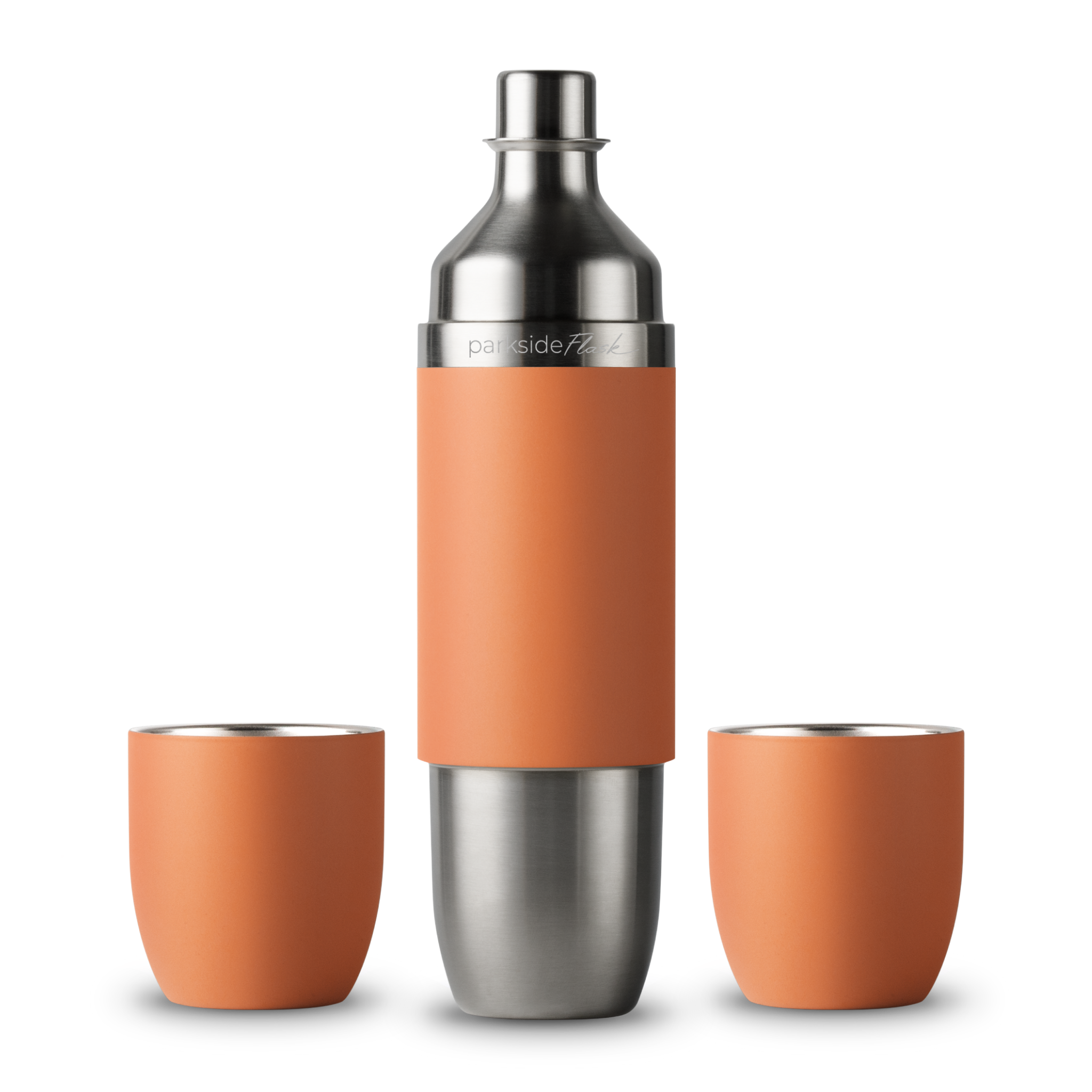 Parkside Flask - Wine Flask + Stemless Glasses | High Camp Flasks